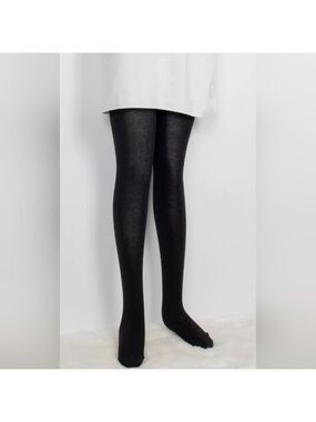 Trïbe Stretchy Full-length Footed Classy Knitted Black Tights Size XL NWT